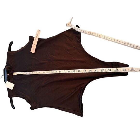 Crave Fame Women's Black Mock Turtleneck Sleeveless Bodysuit Size M - Picture 7 of 9